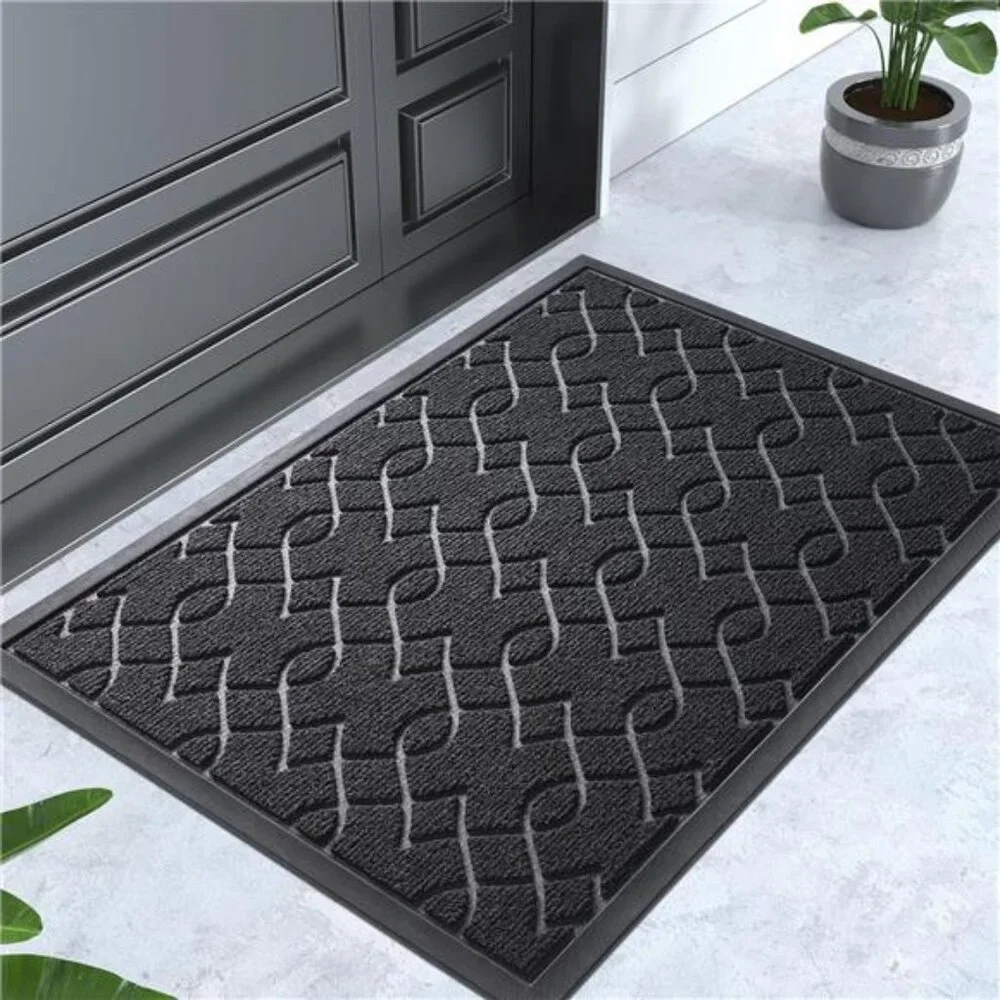 Front Door Mat, All-Season Waterproof Door Mats Outside Entrance, All-Weather